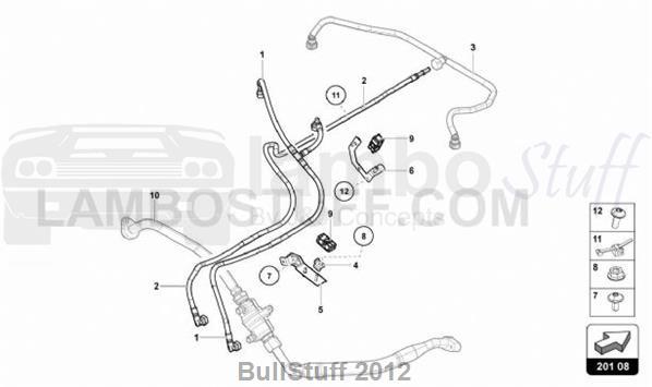 2018 Lamborghini AVENTADOR S ARABIA FUEL LINE (201.08.00)